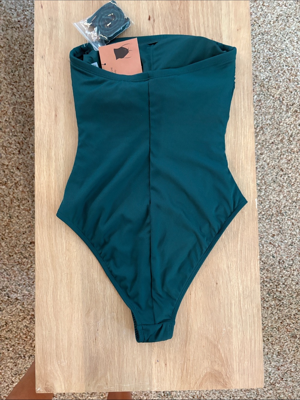 Women’s One-Piece Swimsuit in Deep Teal - Picture 6 of 6